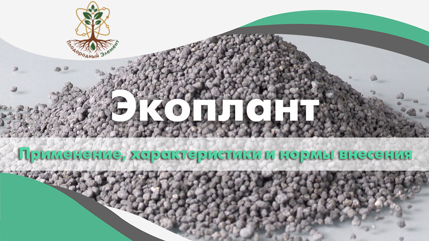 Удобрение Экоплант. Применение, характеристики и нормы внесения