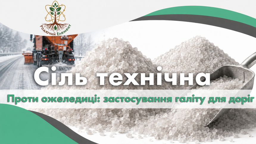 Технічна сіль проти ожеледиці: застосування галіту для доріг